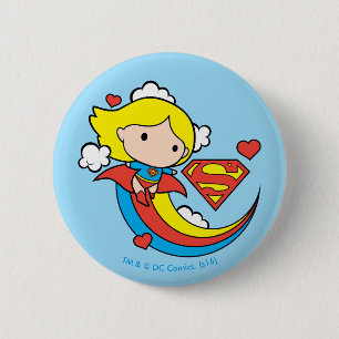 Chibi Supergirl Button