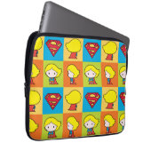 Chibi Supergirl Character Umrundung Laptopschutzhülle (Vorne Rechts)