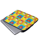 Chibi Supergirl Character Umrundung Laptopschutzhülle (Vorne Knopf)