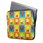Chibi Supergirl Character Umrundung Laptopschutzhülle (Vorderseite Links)