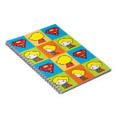 Chibi Supergirl Character Umrundung Notizblock (Rechte Seite)