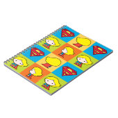 Chibi Supergirl Character Umrundung Notizblock (Linke Seite)