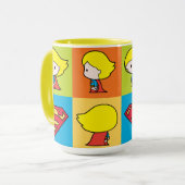 Chibi Supergirl Character Umrundung Tasse (Vorderseite Links)