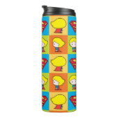 Chibi Supergirl Character Umrundung Thermosbecher (Nach rechts gedreht)