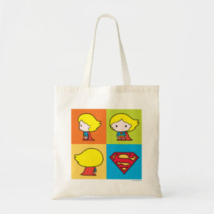 Chibi Supergirl Charakter-Ansicht Tragetasche