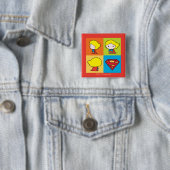 Chibi Supergirl Charakterumgebung Button (Beispiel)