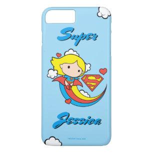 Chibi Supergirl Flying Rainbow iPhone 8 Plus/7 Plus Hülle