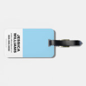 Chibi Supergirl Flying Rainbow Gepäckanhänger (Rückseite horizontal)