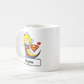 Chibi Supergirl Flying Rainbow Kaffeetasse (Vorderseite Links)