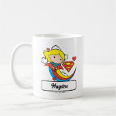 Chibi Supergirl Flying Rainbow Kaffeetasse (Links)