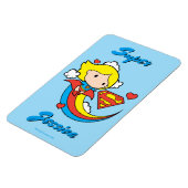 Chibi Supergirl Flying Rainbow Magnet (Linke Seite)