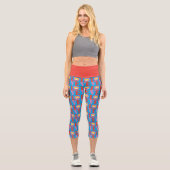 Chibi Supergirl-LIEBE Capri Leggings (Vorderseite)