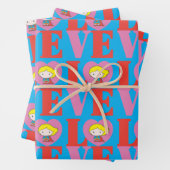 Chibi Supergirl-LIEBE Geschenkpapier Set (Beispiel)