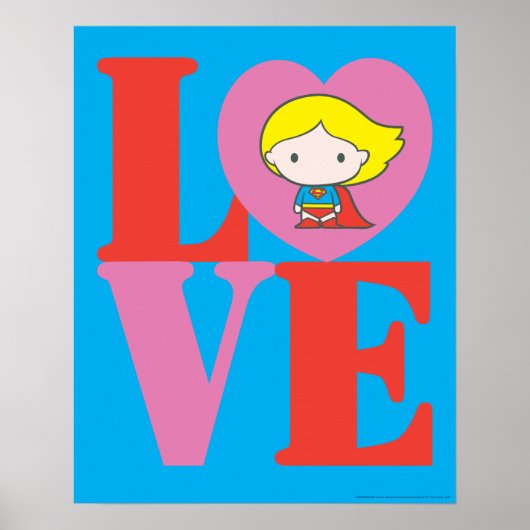 Chibi Supergirl-LIEBE Poster (Vorne)
