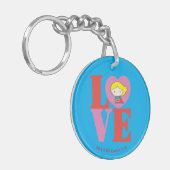 Chibi Supergirl-LIEBE Schlüsselanhänger (Vorderseite links)