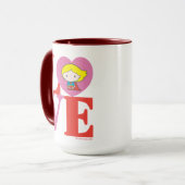 Chibi Supergirl-LIEBE Tasse (Vorderseite Links)