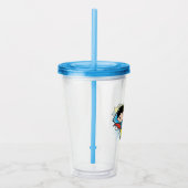 Chibi Superman & Chibi Supergirl Power Up! Acryltrinkbecher (Rechts)