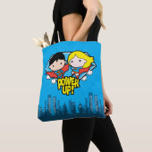 Chibi Superman & Chibi Supergirl Power Up! Tasche (Von Nahem)
