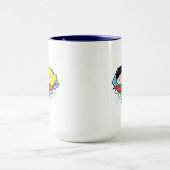 Chibi Superman & Chibi Supergirl Power Up! Tasse (Zentrum)