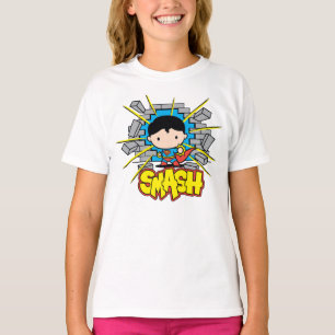 Chibi-Superman, der durch die Mauer schlug T-Shirt