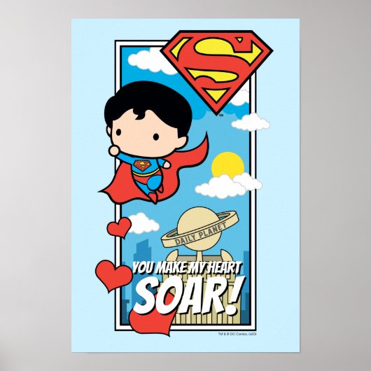 Chibi Superman - Du machst mein Herz zu Valentine Poster (Vorne)