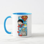 Chibi Superman - Du machst mein Herz zu Valentine Tasse (Links)