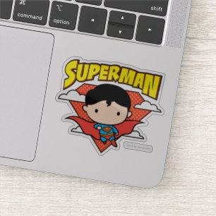 Chibi Superman Polka Dot Shield und Name Aufkleber