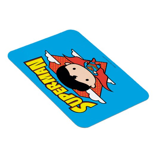 Chibi Superman Polka Dot Shield und Name Magnet (Rechte Seite)
