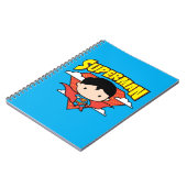 Chibi Superman Polka Dot Shield und Name Notizblock (Linke Seite)
