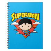 Chibi Superman Polka Dot Shield und Name Notizblock (Vorderseite)