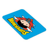 Chibi Superman Punkte-Schild und Name Magnet (Rechte Seite)