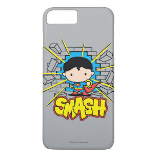 Chibi Superman schleicht durch eine Ziegelmauer Case-Mate iPhone Hülle