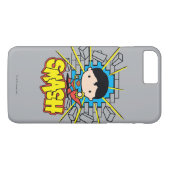 Chibi Superman schleicht durch eine Ziegelmauer Case-Mate iPhone Hülle (Rückseite (Horizontal))