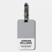 Chibi Superman schleicht durch eine Ziegelmauer Gepäckanhänger (Rückseite vertikal)