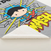 Chibi Superman Smashing Through Brick Wall Sherpadecke (3/4)