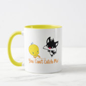 Chibi SYLVESTER™ Chasing TWEETY™ Tasse (Links)