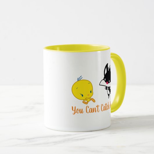 Chibi SYLVESTER™ Chasing TWEETY™ Tasse (VorderseiteRechts)