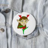 Chibi tanzend Rentiermädchen Button (Beispiel)