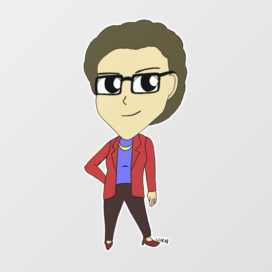 Chibi-Taste Fensteraufkleber (Blatt)