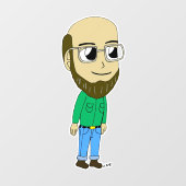 Chibi-Taste Fensteraufkleber (Blatt)