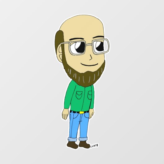 Chibi-Taste Fensteraufkleber (Blatt)