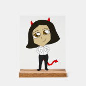 Chibi-Teufel Acrylschild (Vorderseite)