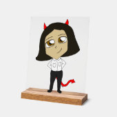 Chibi-Teufel Acrylschild (Winkel)