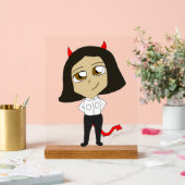 Chibi-Teufel Acrylschild (Hochzeit)
