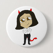 Chibi-Teufel Button (Vorderseite)