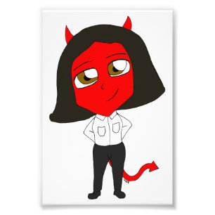 Chibi-Teufel Fotodruck