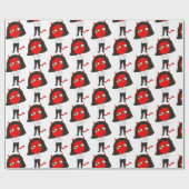 Chibi-Teufel Geschenkpapier (Flach)