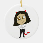 Chibi-Teufel Keramik Ornament (Hinten)
