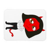 Chibi-Teufel Magnet (Horizontal)