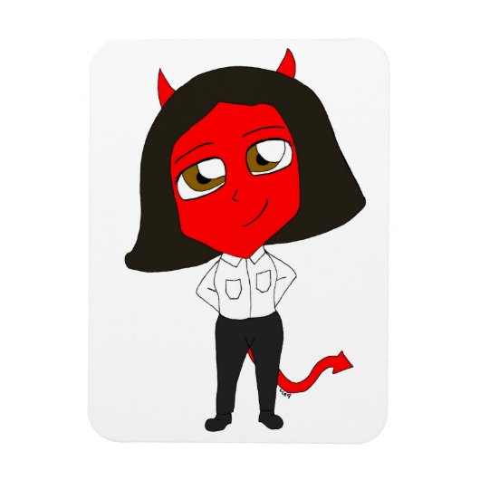 Chibi-Teufel Magnet (Vertikal)